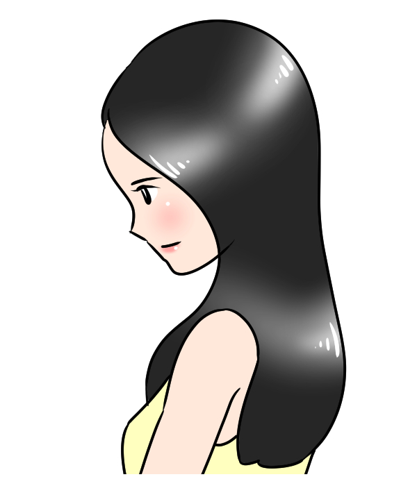 髪